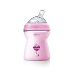 Chicco Natural Feeling Feeding Bottle – 250ml, Medium (Pink)