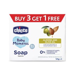 Chicco Soap 3+1 (125gm)