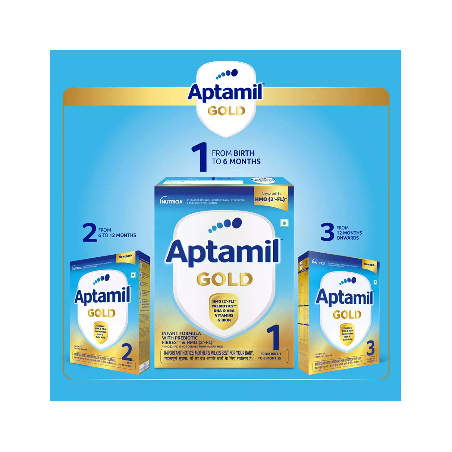 Aptamil Gold 1 Infant Formula Powder Stage 1 (400 g)