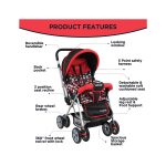 LuvLap Sunshine Baby Stroller red