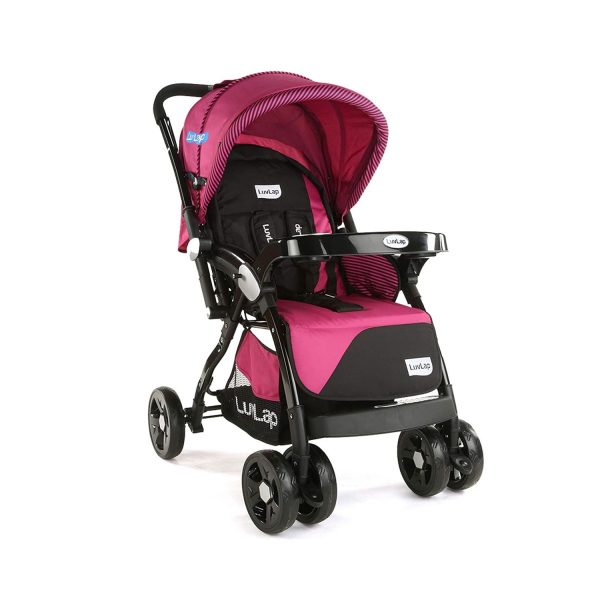 Luvlap Galaxy Stroller Pink with Black