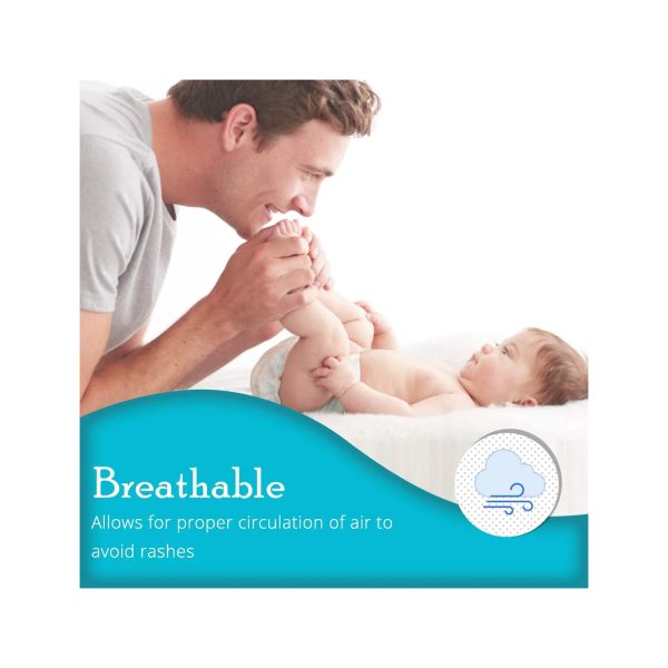 Breathable baby diaper