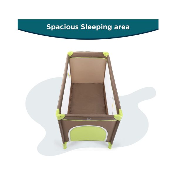 LuvLap Sunshine Baby Playpen Brown Green