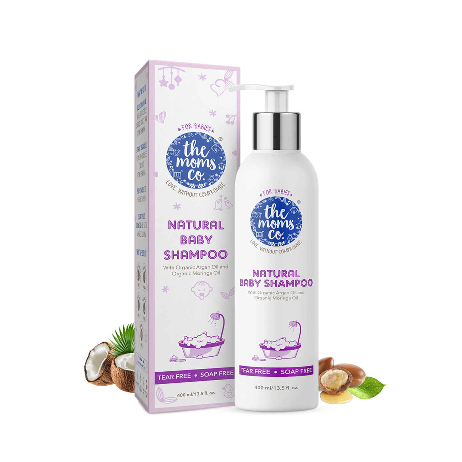 The Mom's co Natural Baby Shampoo 400ml Cureka Online Health