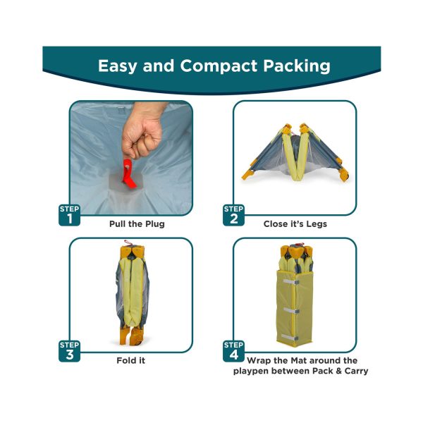 Luvlap Elegant Baby Playpen yellow