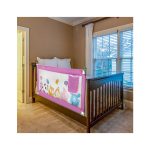 LuvLap Comfy Baby Bed Rails pink