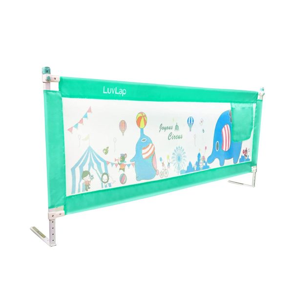 LuvLap Comfy Baby Bed Rails Blue