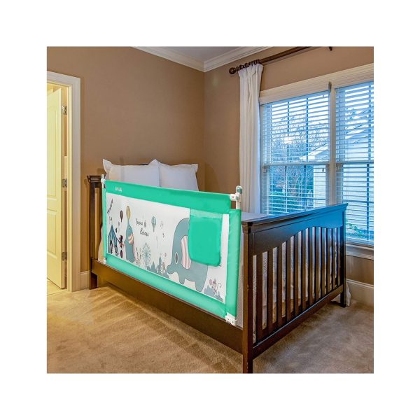 LuvLap Comfy Baby Bed Rails Blue