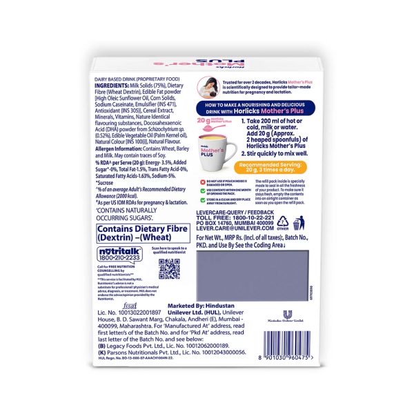 Horlicks Mother’s Plus (Kesar) 400g