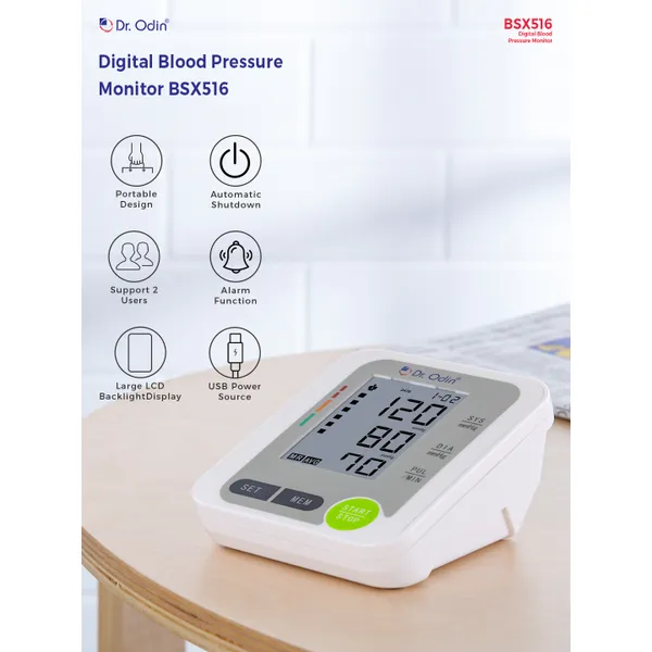 Buy Dr. Odin BSX- 516 Digital Blood Pressure Monitor (CE & ISO