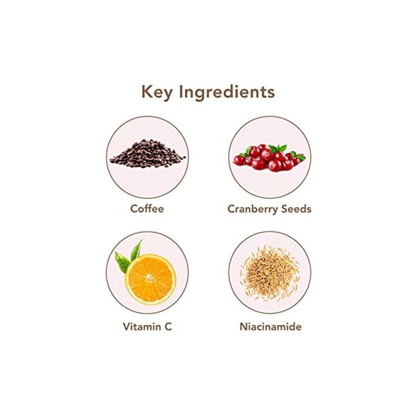 key ingredients of The Moms Co Natural Coffee Cranberry Scrub