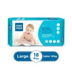 Mee Mee Breathable Diapers Large – 18pcs -14kg
