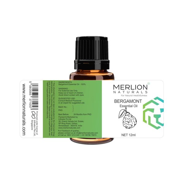 Merlion Naturals Bergamont Essential Oil 12 ml