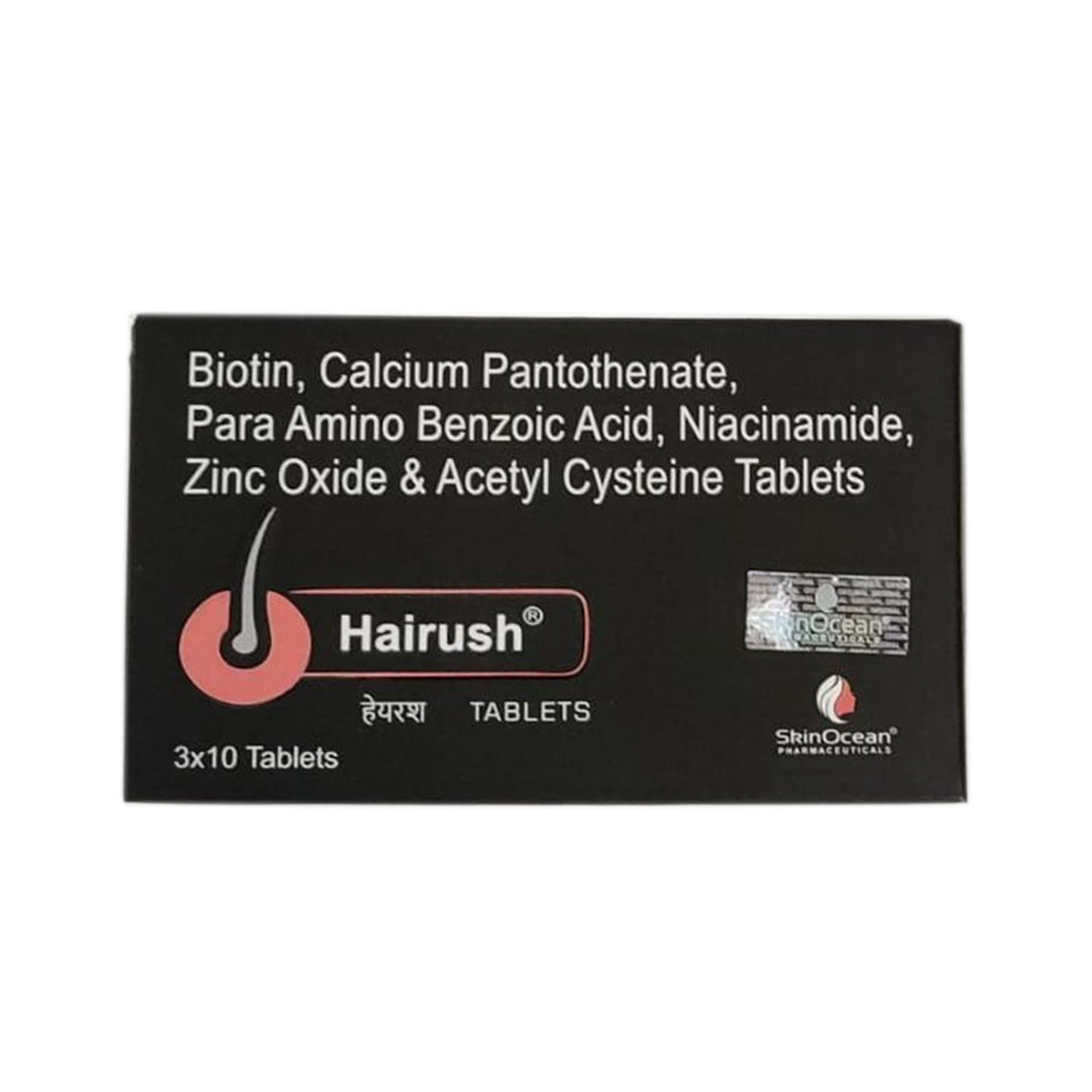 SkinOcean Hairush Tablets (3×10 Tabs) - Cureka - Online Health Care  Products Shop