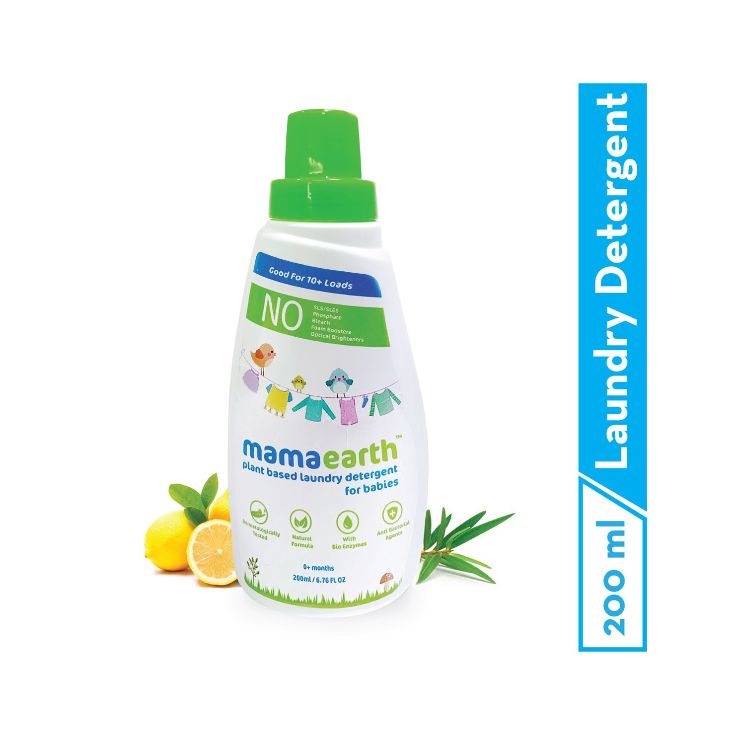 Mamaearth Plant Based Baby Laundry Liquid Detergent 200 ml