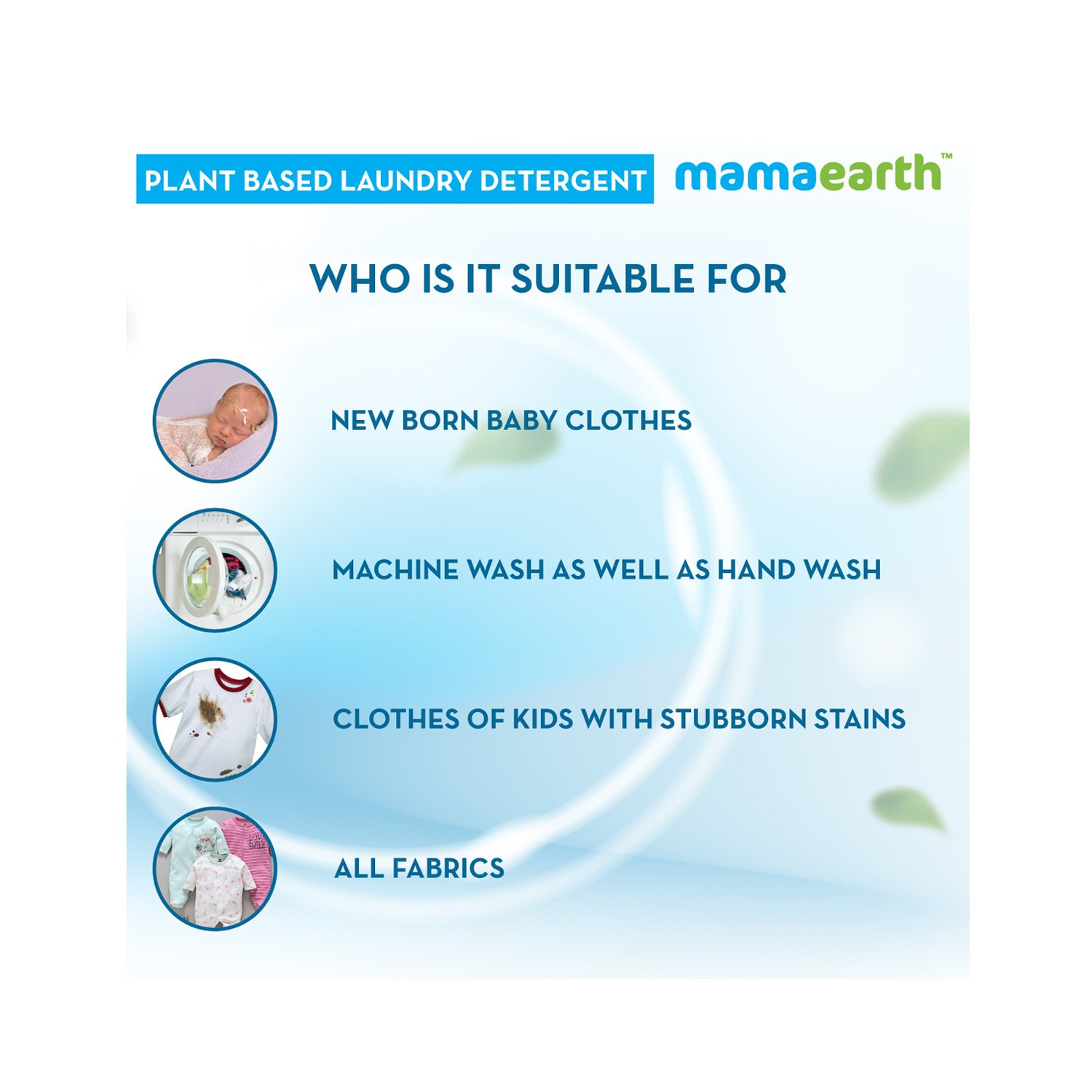 Mamaearth Plant Based Baby Laundry Liquid Detergent 200 ml