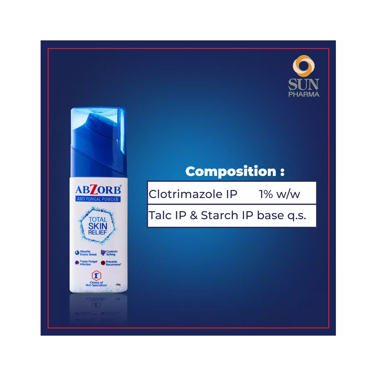 Abzorb Anti Fungal Dusting Powder 100g Cureka Online Health Care