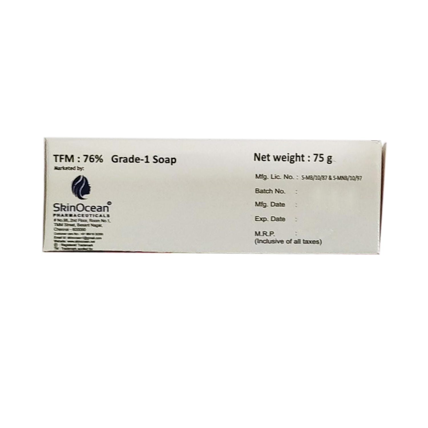 SkinOcean Medicated Antibacterial Soap 75g Cureka Online Health