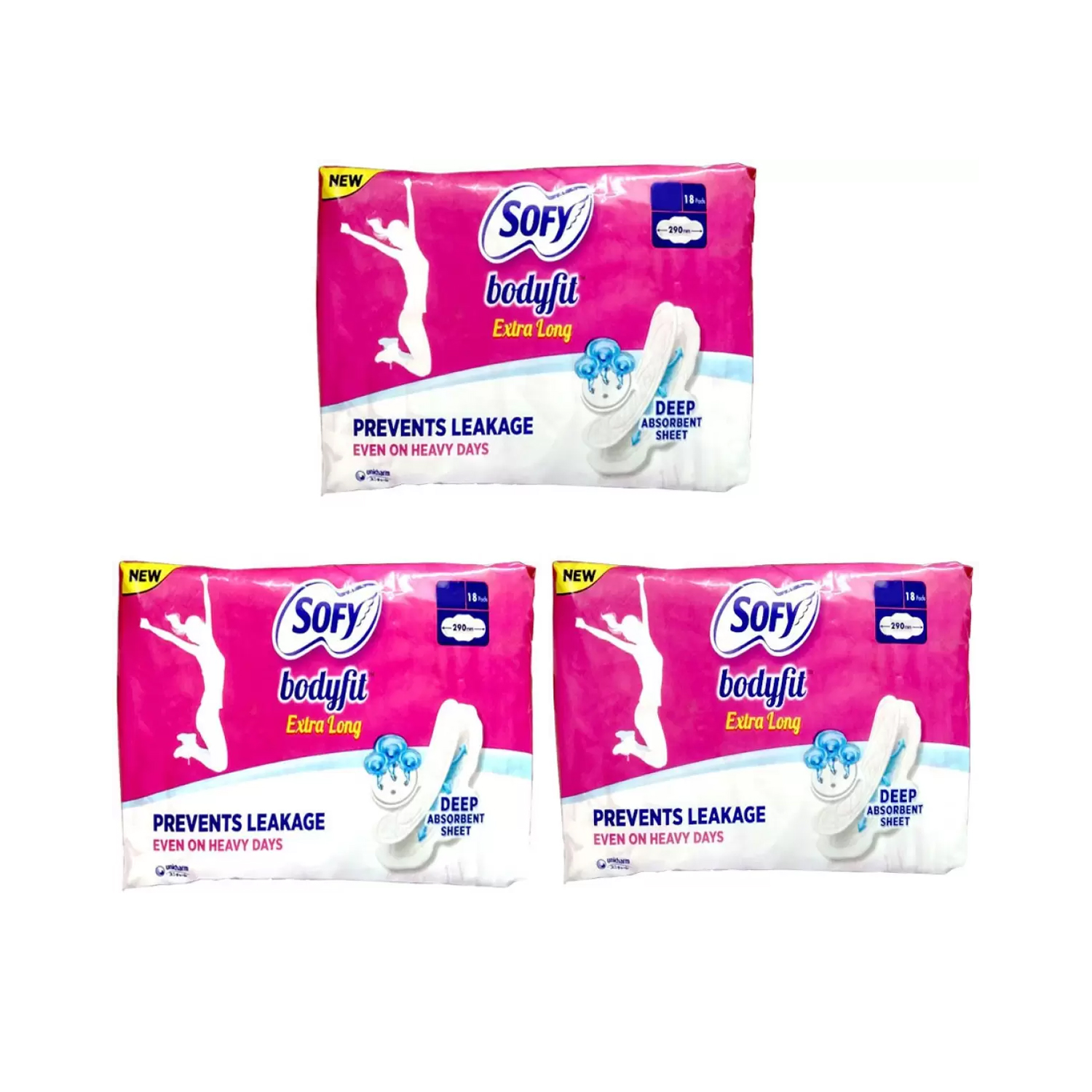 Buy Sofy Bodyfit Pads XL 18 Pads X 3 Packs Cureka