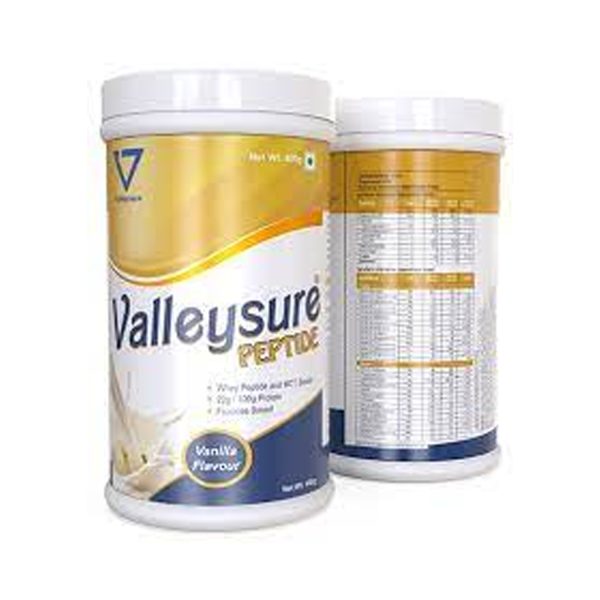 Valleysure Peptide – Premium Vanilla Flavour 400g