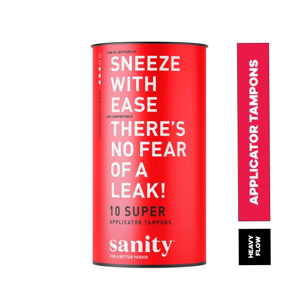 Sanity Applicator Tampons (Super Applicator Tampons) 10 Units