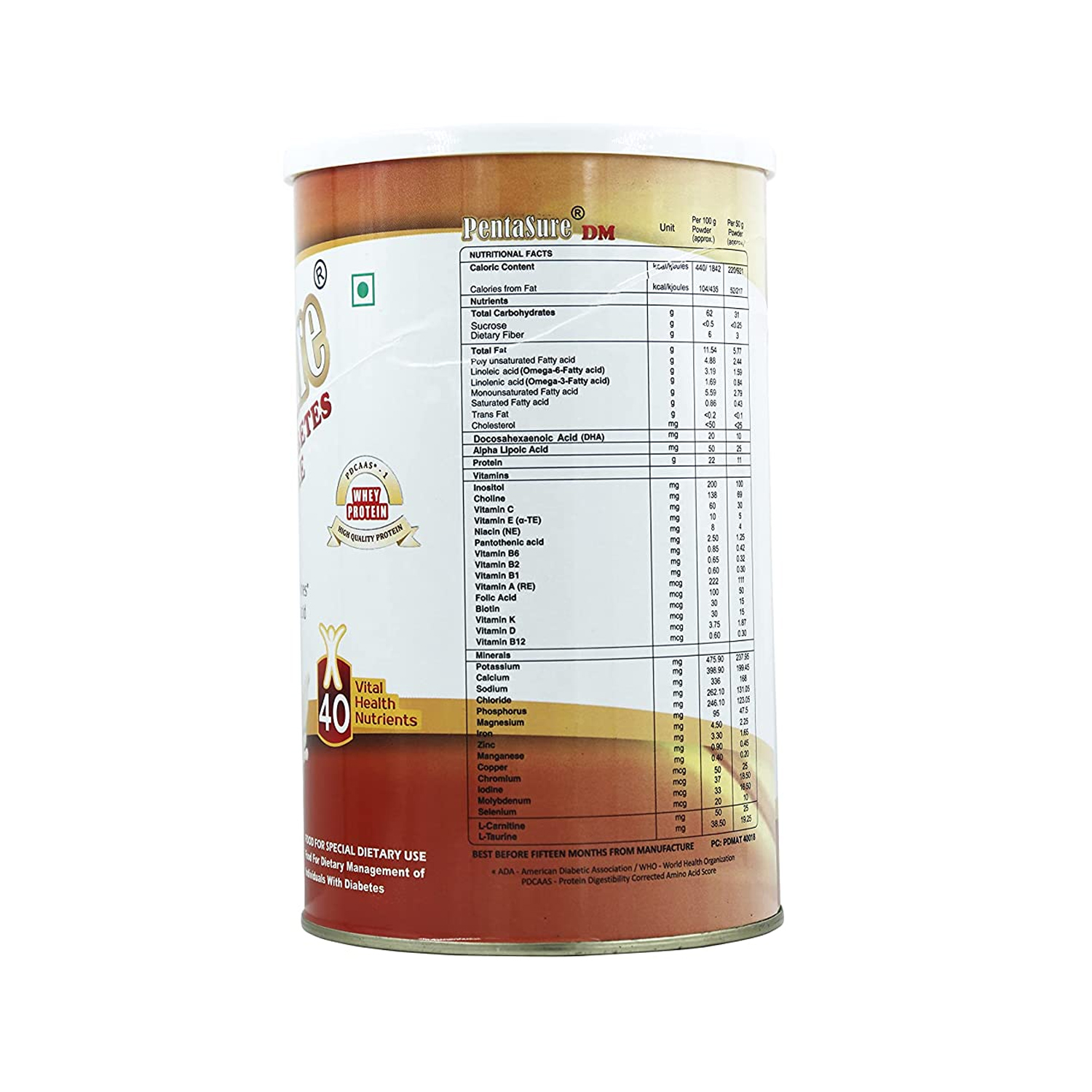 Pentasure DM Diabetes Protein Powder 400gCureka