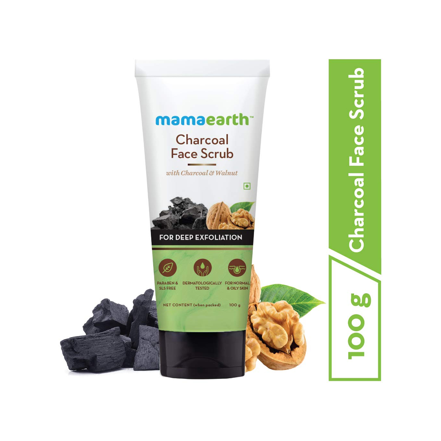Mamaearth Charcoal Face Scrub 100gm Cureka