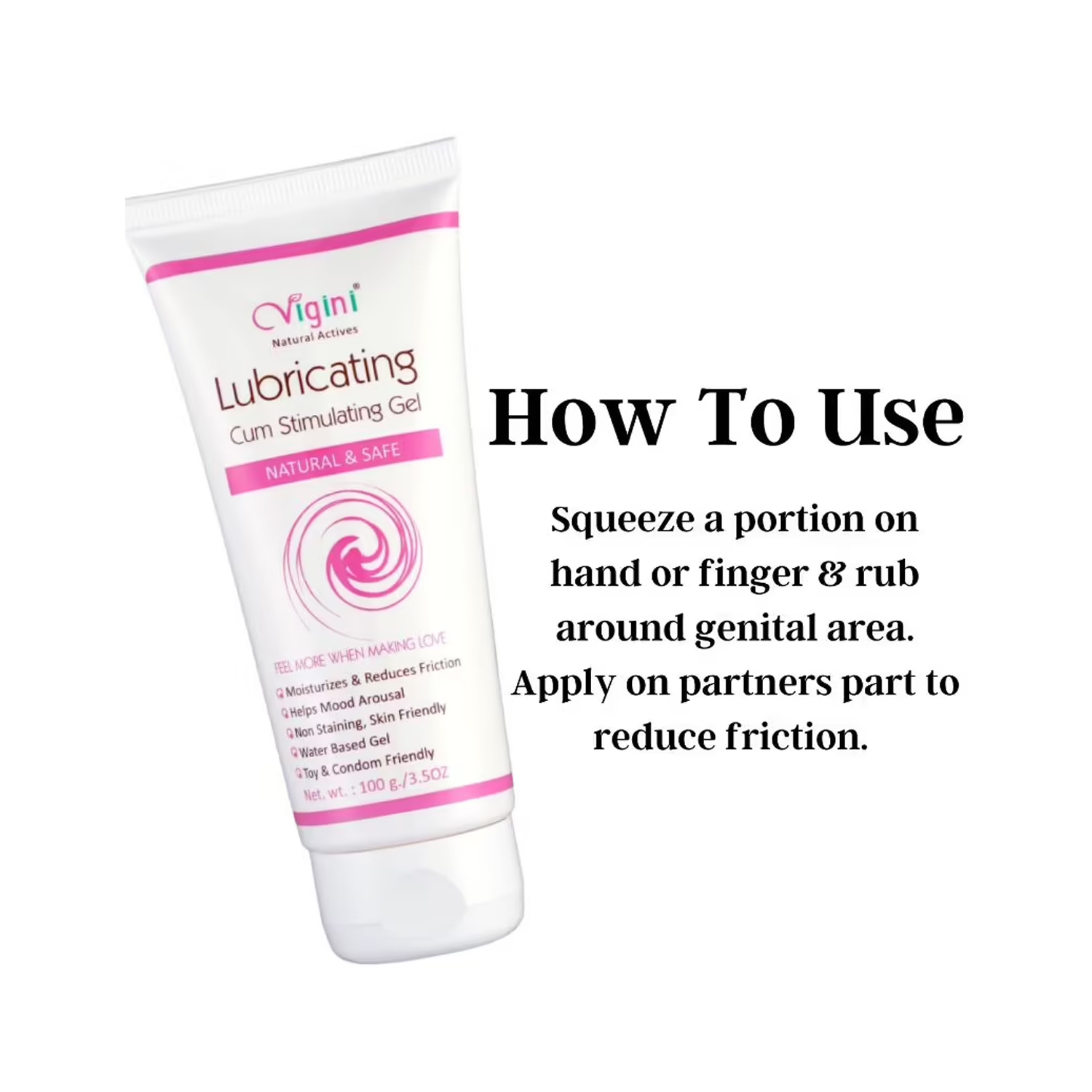 Vigini Natural Actives Lubricating Cum Stimulating Gel 100g - Cureka -  Online Health Care Products Shop