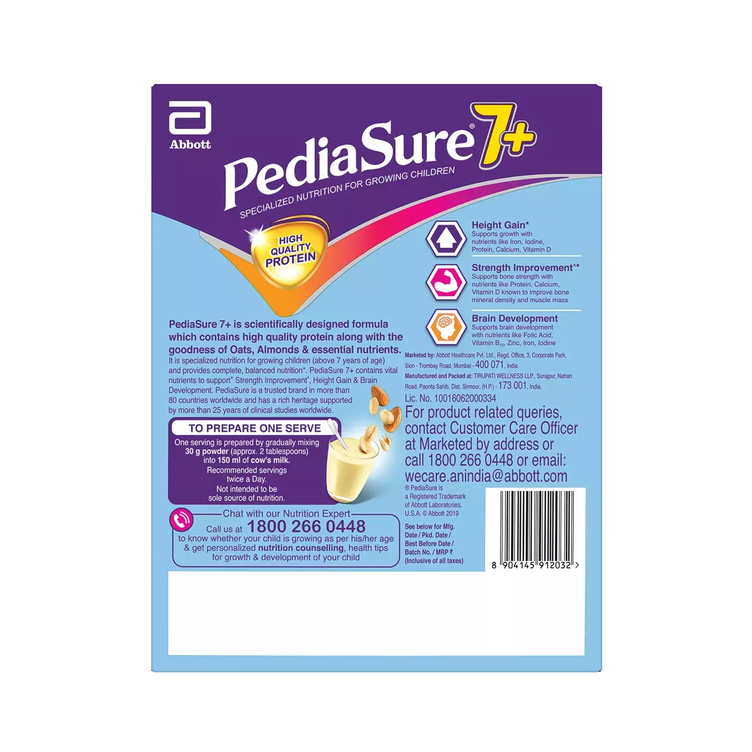 Pediasure 7+ Specialized Nutrition for Growing Children Vanilla 200g