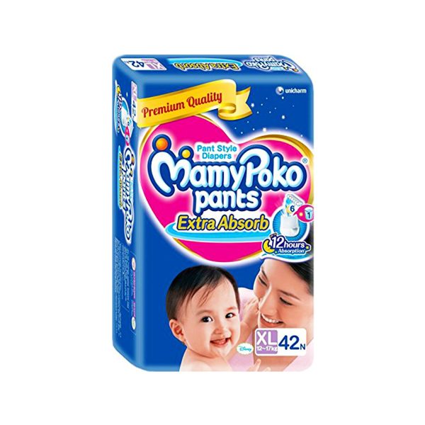 Buy MamyPoko Pants Extra Absorb Diapers (XL) 42's Online at Best Price -  Diapers & Wipes