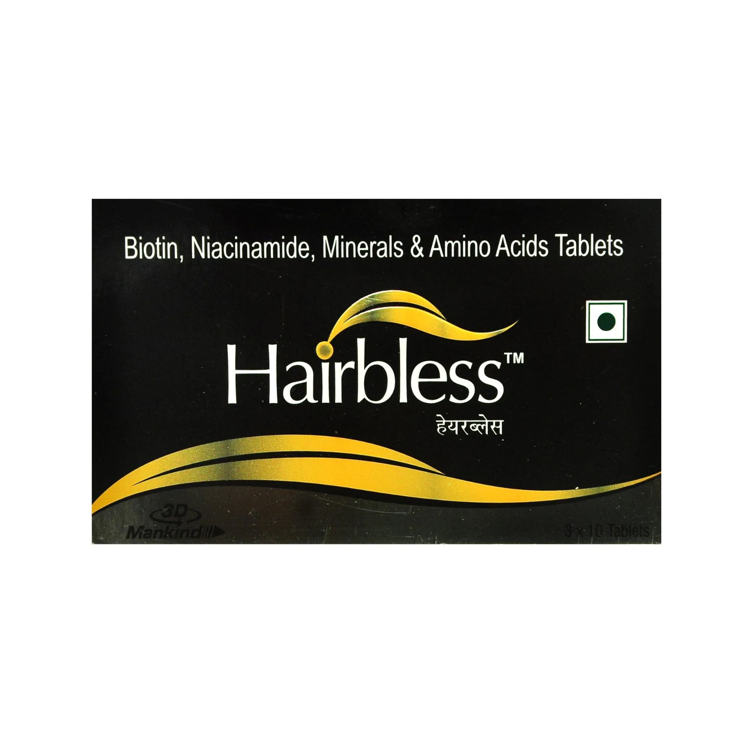 3D Mankind Hairbless Tablet For Improve Hair Growth