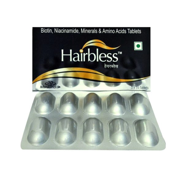 Hairbless Tablets 10 Tabelts
