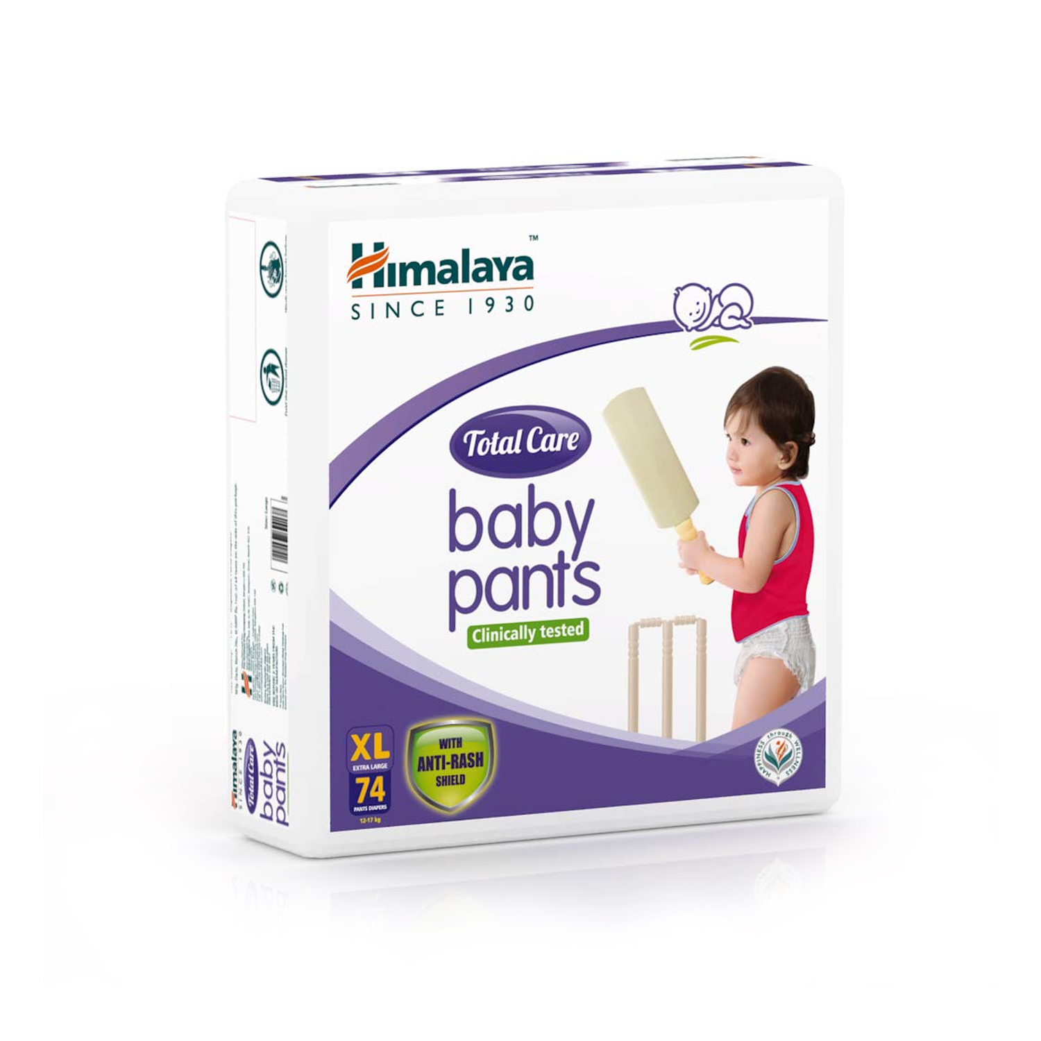 Himalaya Total Care Baby Pants Diapers, Large 76 Count(L'76), White &  Shishu Anand Baby