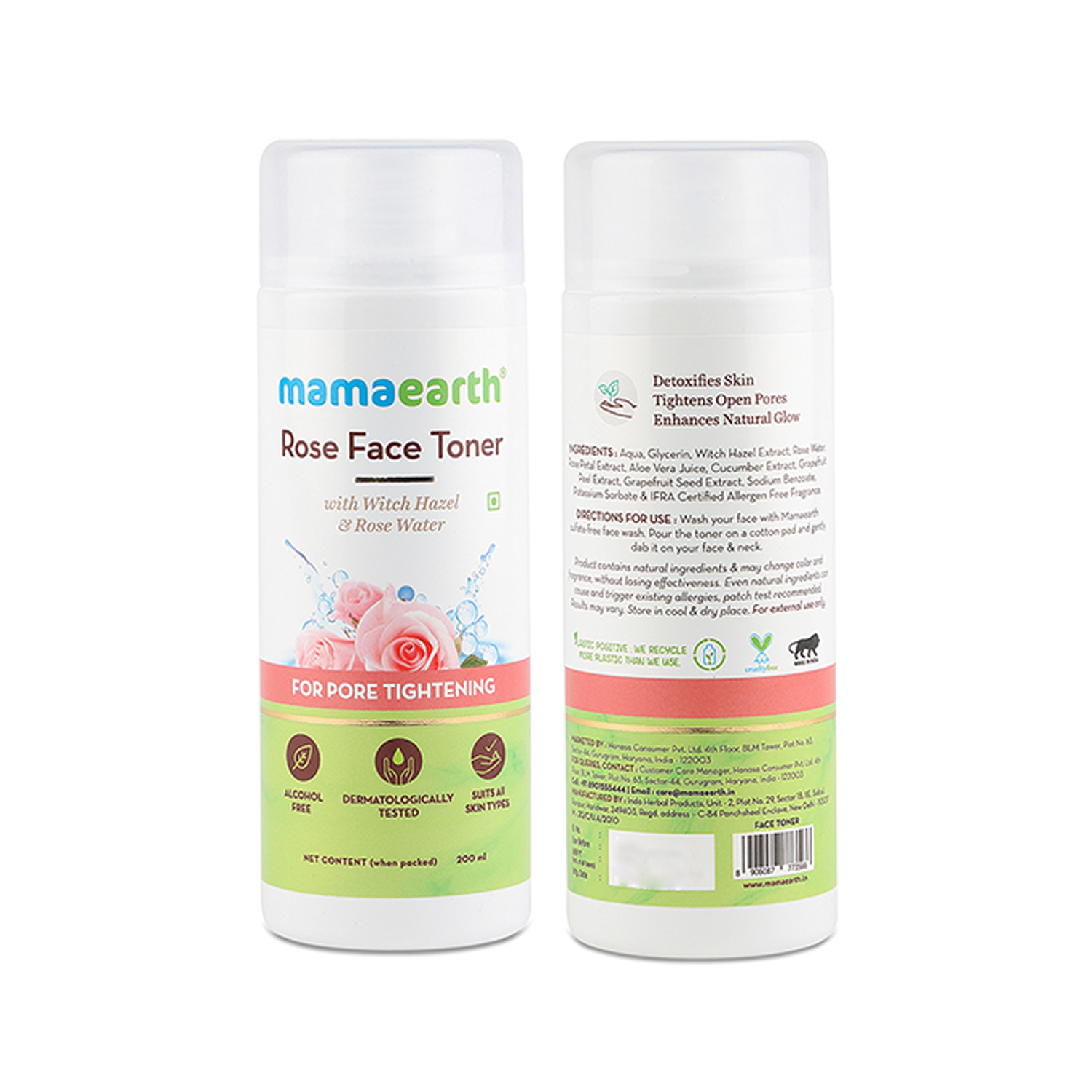 Mamaearth Rose Water Face Toner for Pore Tightening