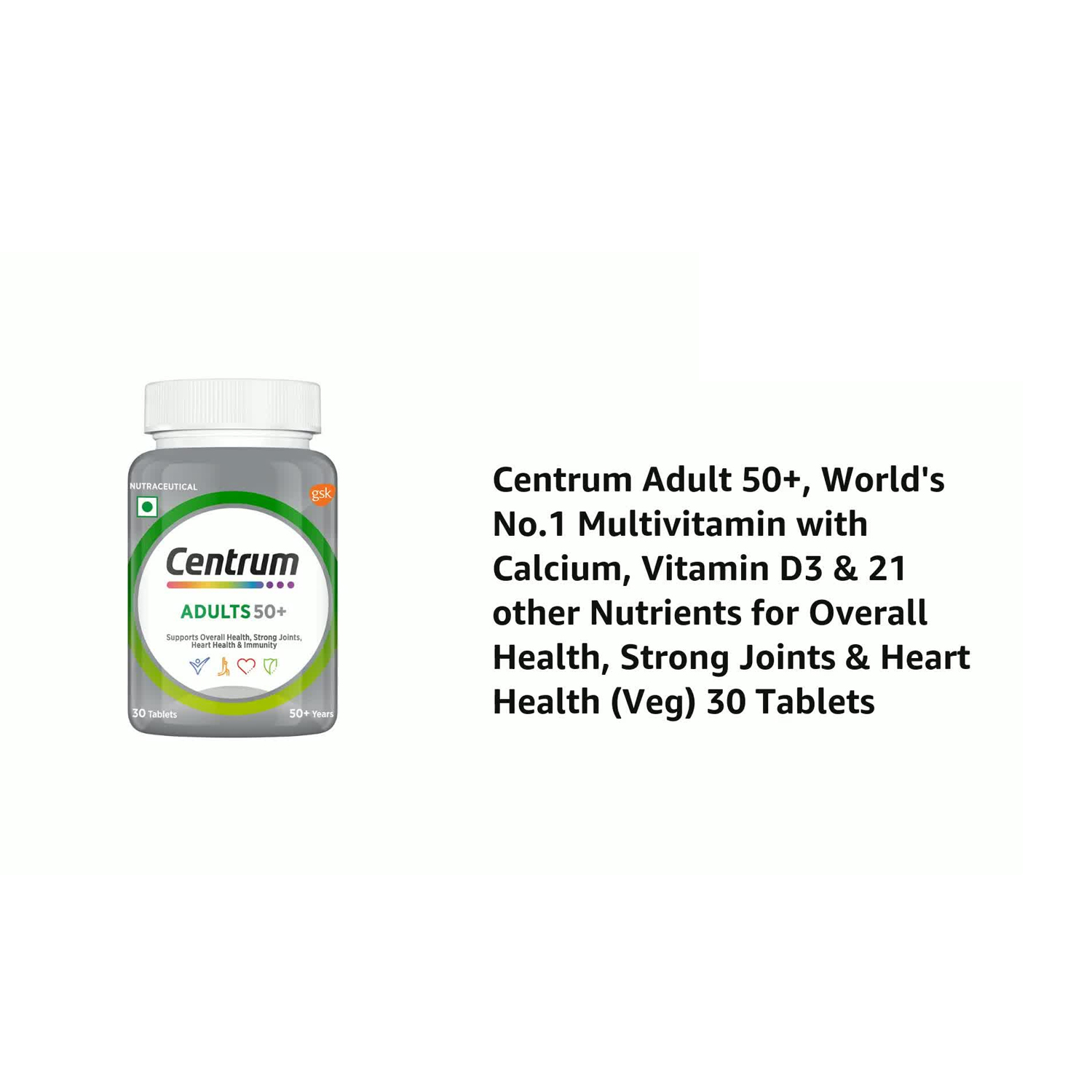 Centrum Adult 50+ Multi Vitamins Tablet 30's