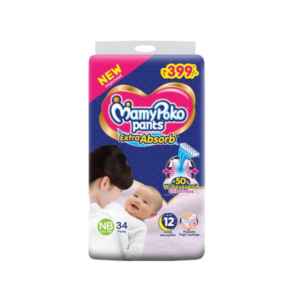 MamyPoko Extra Absorb Diaper Pants New Born, 17 Count Price, Uses, Side  Effects, Composition - Apollo Pharmacy
