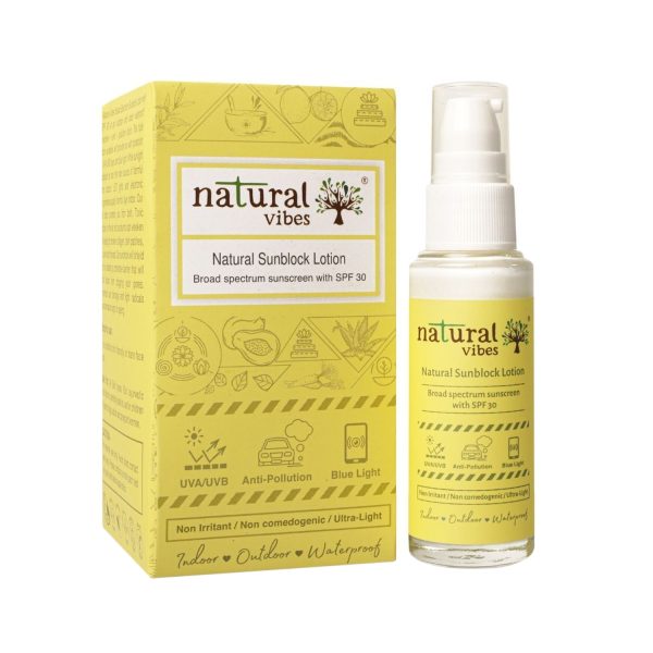 Natural Vibes Sunscreen Lotion with SPF 30 (30ml)