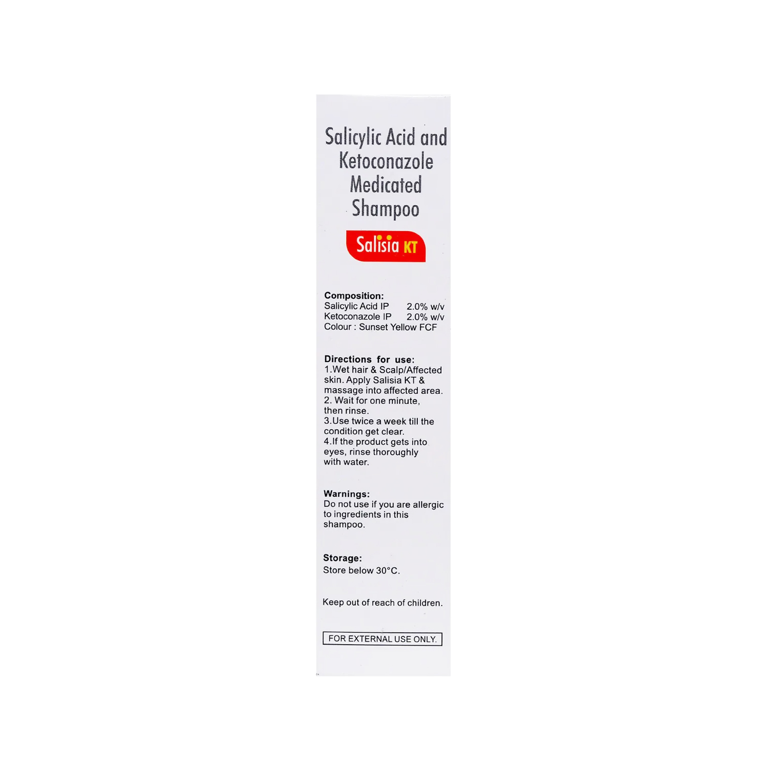 Salisia KT Shampoo 75ml - Cureka - Online Health Care Products Shop Salisia KT Shampoo 75ml - Cureka - Online Health Care Products Shop