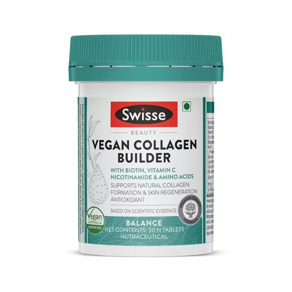 Swisse Vegan Collagen Builder For Radiant Skin – 30 Tablets