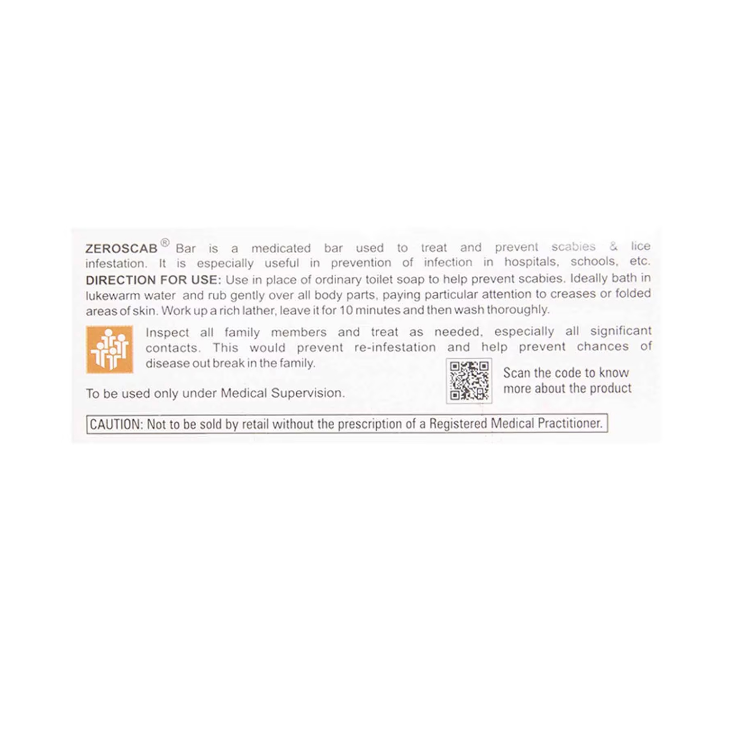 Zeroscab Bar 100g Cureka Online Health Care Products Shop