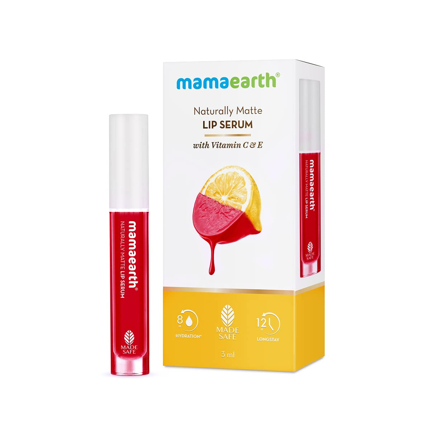 mamaearth lip balm vitamin c Vitamin C Moisture Therapy Lip Balm SPF 50 with Vitamin C & Honey for Lip  Lightening main image 0