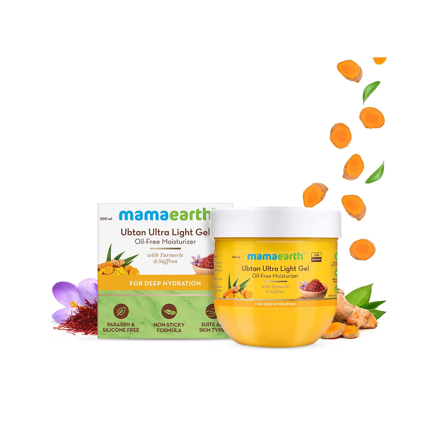Mamaearth Ubtan Ultra Light Gel OilFree Moisturizer 200ml Cureka