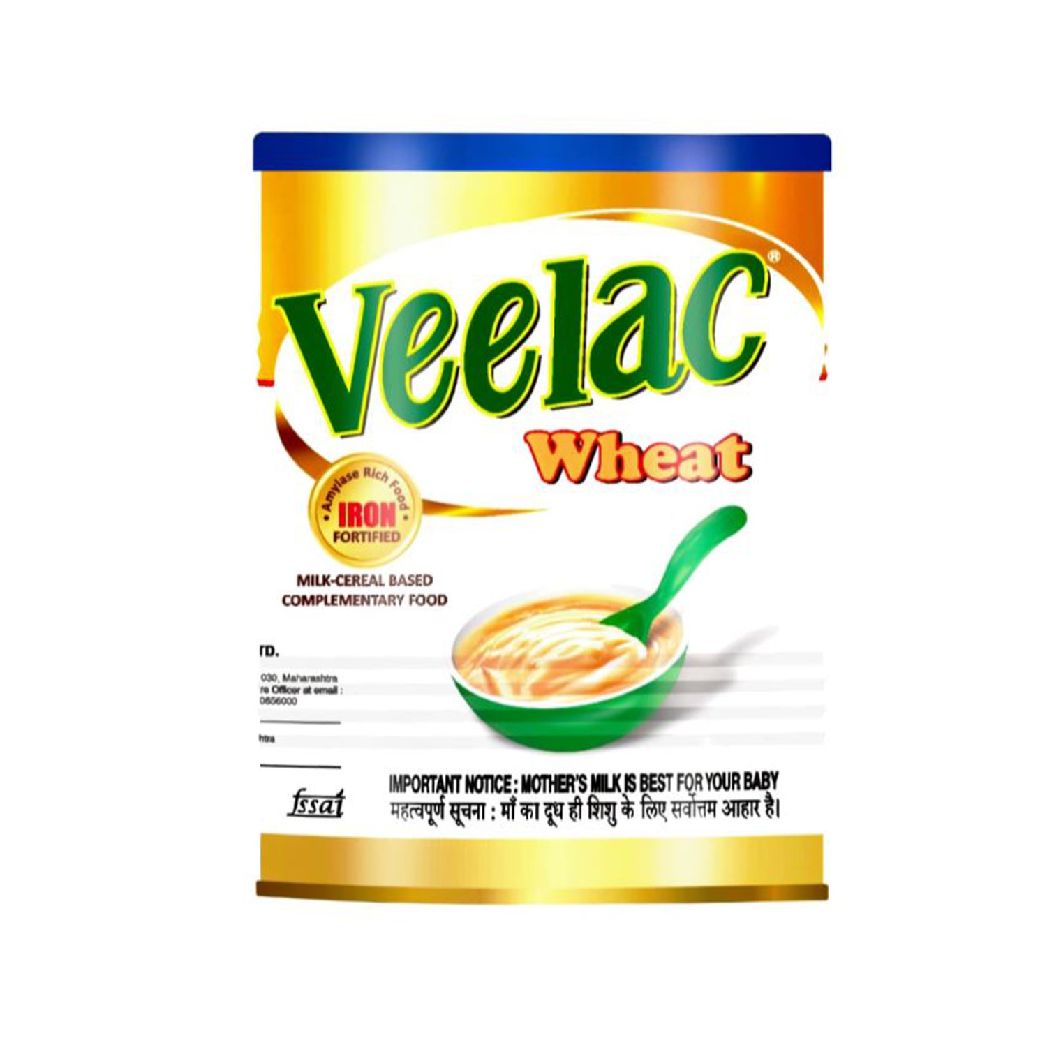 Veelac Wheat Powder Baby Cereal, 400 gm Tin Cureka Online Health Care Products Shop