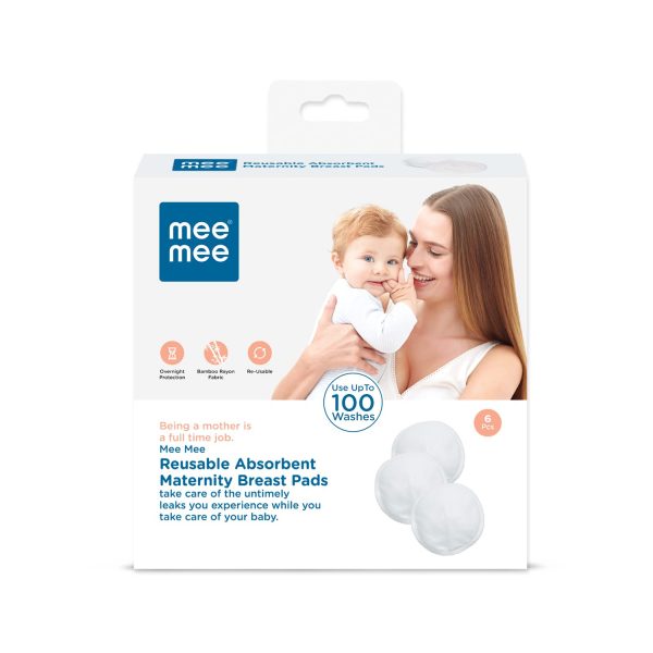 Mee Mee Reusable Absorbent Maternity Breast Pads – Bamboo Rayon