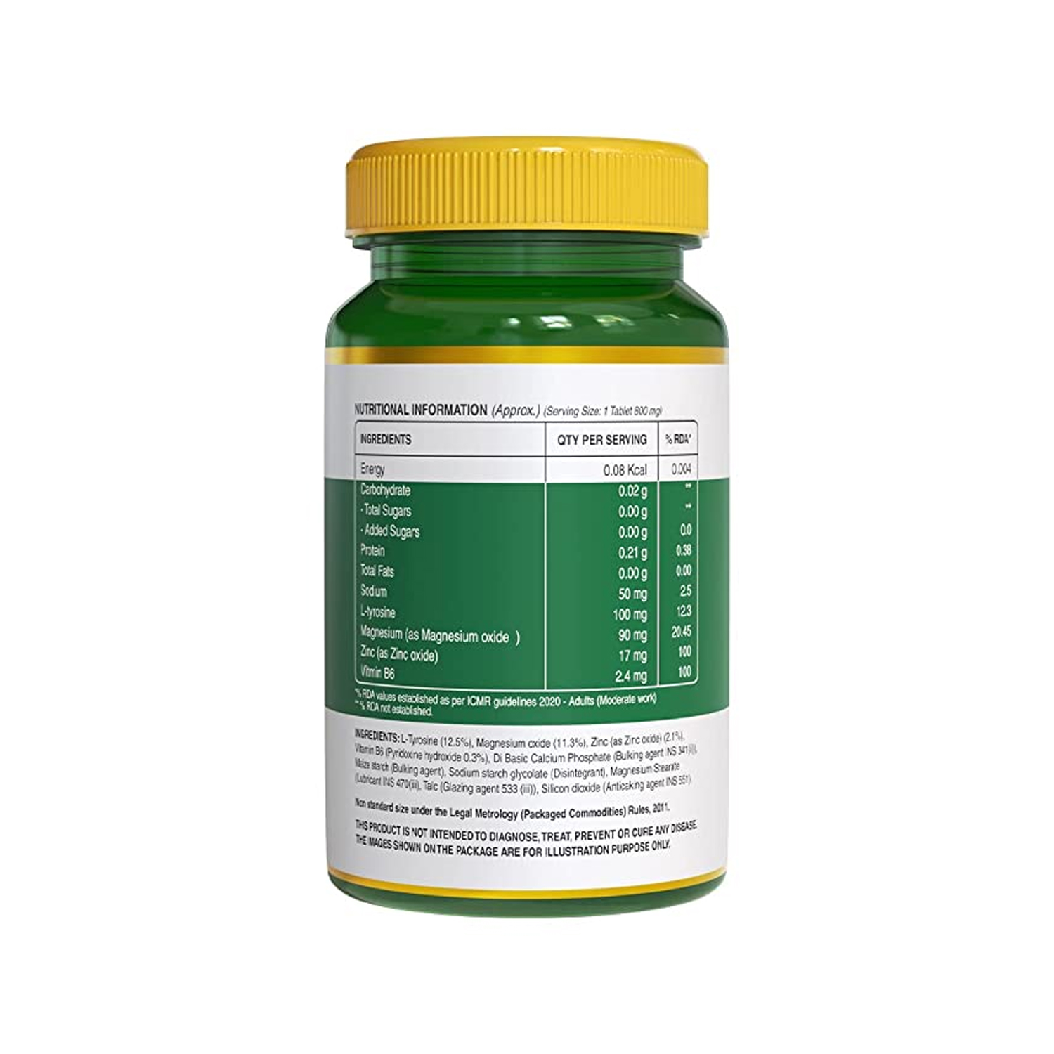 Pure Nutrition Zinc ZMA (60 Veg Tablets) Cureka Online Health Care