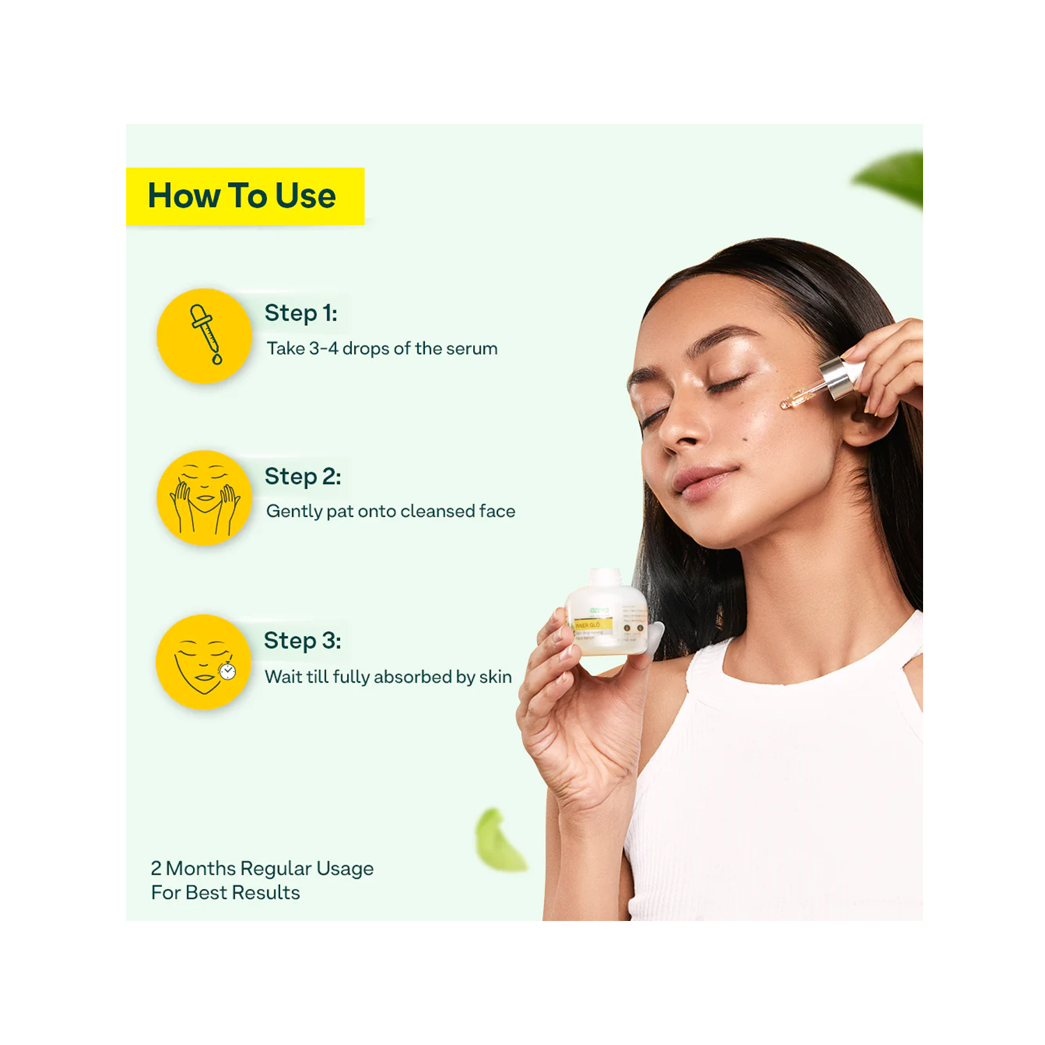 Oziva Inner Glo Skin Brightening Face Serum (30ml) Cureka Online