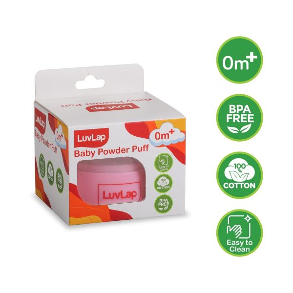 luvlap Baby Powder Puff pink