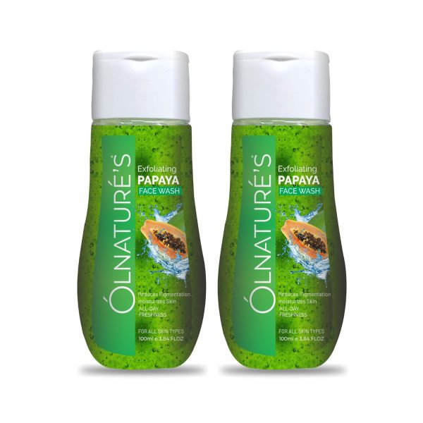 Olnature’s Exfoliating Papaya Face Wash -100ml (Pack of 2)