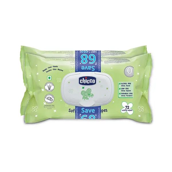 Chicco Cleansing Wipes (FLIP TOP BIPACK) 144pcs