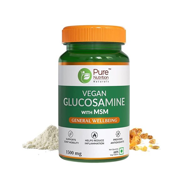 Pure Nutrition Vegan Glucosamine with MSM (60 Veg Capsules)